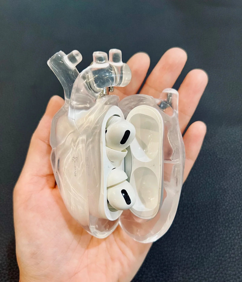 Capinha Para Airpods - Silicone Formato de Coração