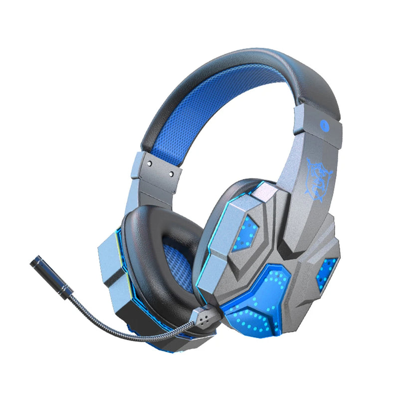 Wireless Bluetooth 5.1 Gaming Headphone Strong Bass Stereo Earphone Noise Reduction Helmet With Mic Low Latency Game Big Headset